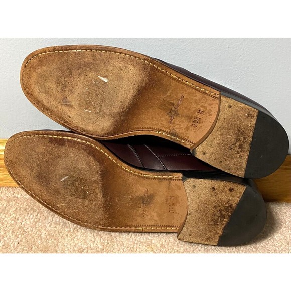 Massimo Emporio A422 Burgundy Kiltie Tassels Loafers Mens 10.5M Spain EUR 44 main image 9